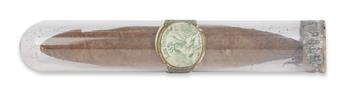 (GRANT, ULYSSES S.) A cigar said to be taken from the dying presidents final box, with a provenance letter.